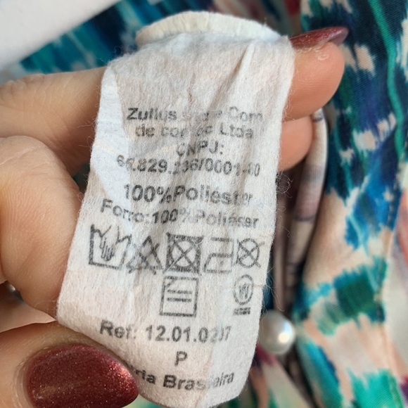 Revolve Pitanga Pastel Bell Crochet Sleeve Romper size P - Picture 7 of 8